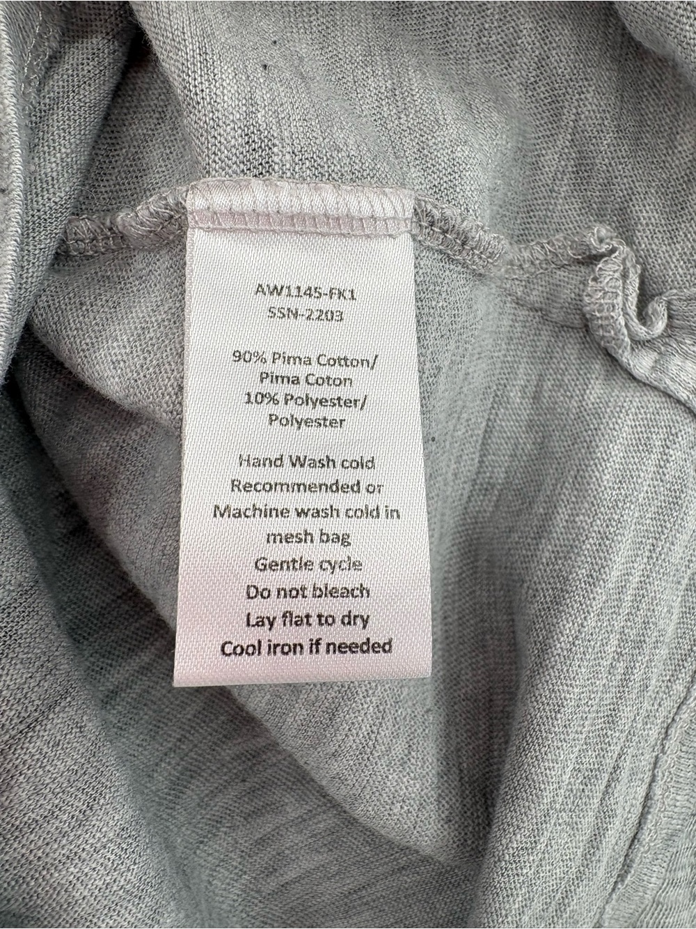 ATM Anthony Thomas Melillo Schoolboy Slub Tee Gray Pima Cotton M - Picture 14 of 14